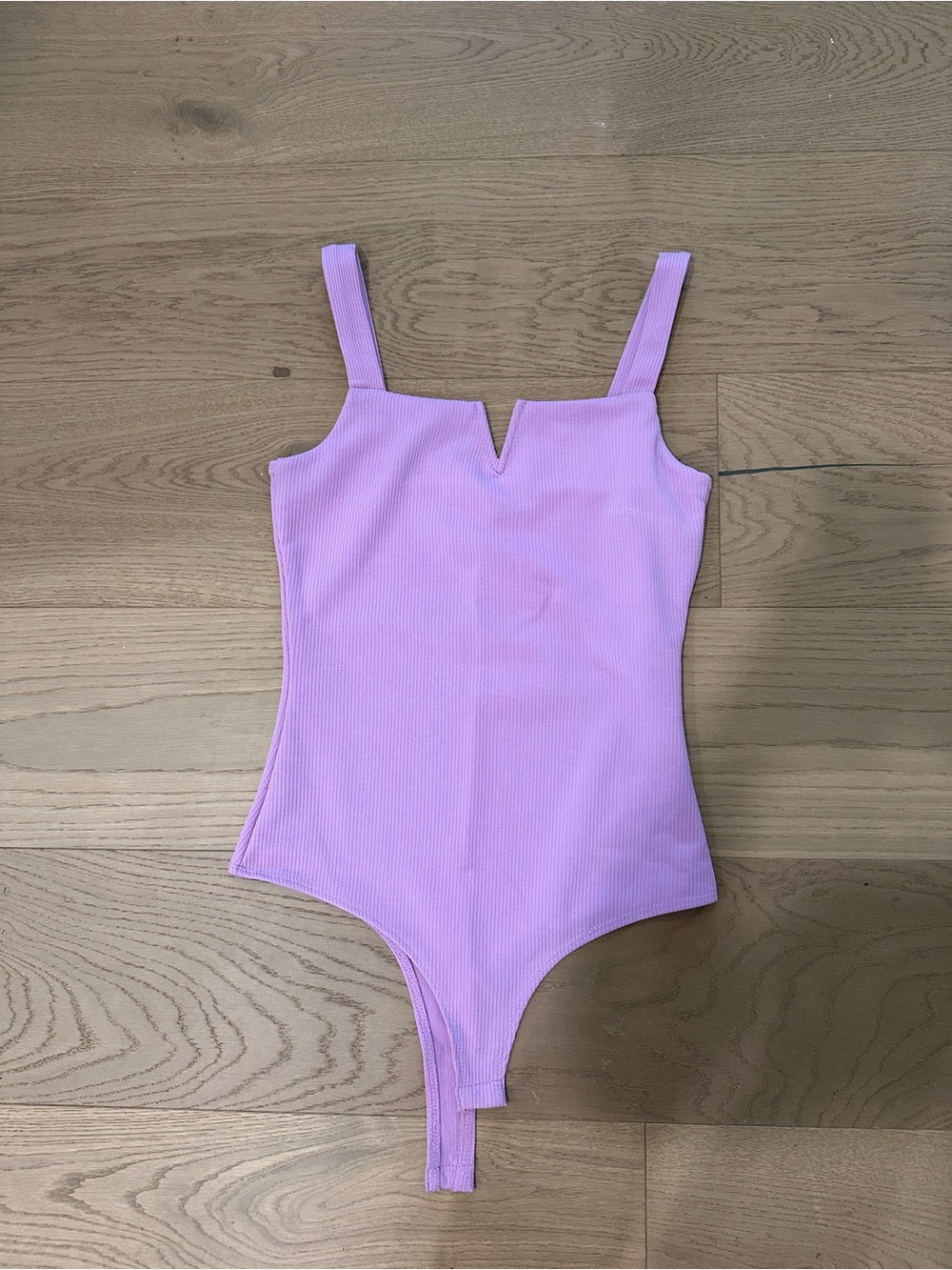 Pants Store Ribbed Lilac Tank Bodysuit
